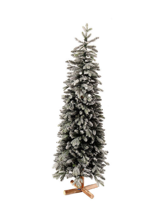 Weihnachtsbaum Doppeltes Laub Schlank Beschneit 240cm