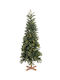 Weihnachtsbaum Doppeltes Laub Schlank mit Holzstamm 240cm