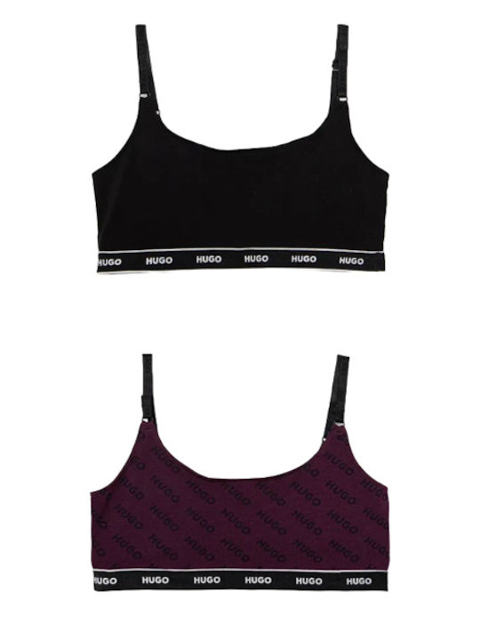 Hugo Γυναικείο Μπουστάκι Dark Purple