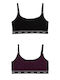 Frauen Sport-BH Dark Purple
