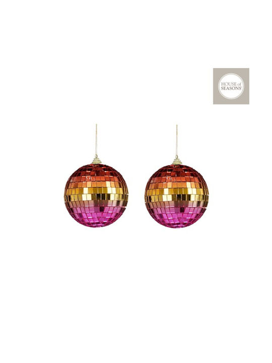 Hanging Ball Ornament Ornament 2cm Set 2pcs