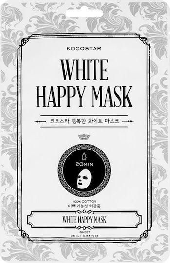 Kocostar Weiße Happy Maske Gesichtsmaske Niacinamid Glow 1 Stk