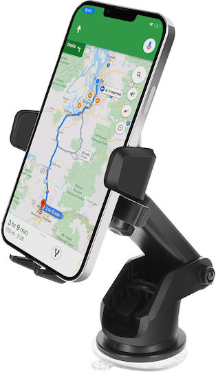 Avizar Car Mobile & Tablet Mount Smartphone Extendable Arm Suction Cup Mount Black