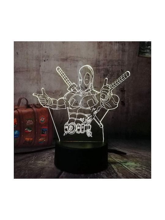 Deadpool ‘marvel Decorative Lamp 3D Illusion