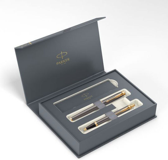 Parker Set Stilou Rollerball/Ballpoint Gri