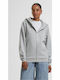 Women's Sweatshirt Jacket Hooded Lightasphalt