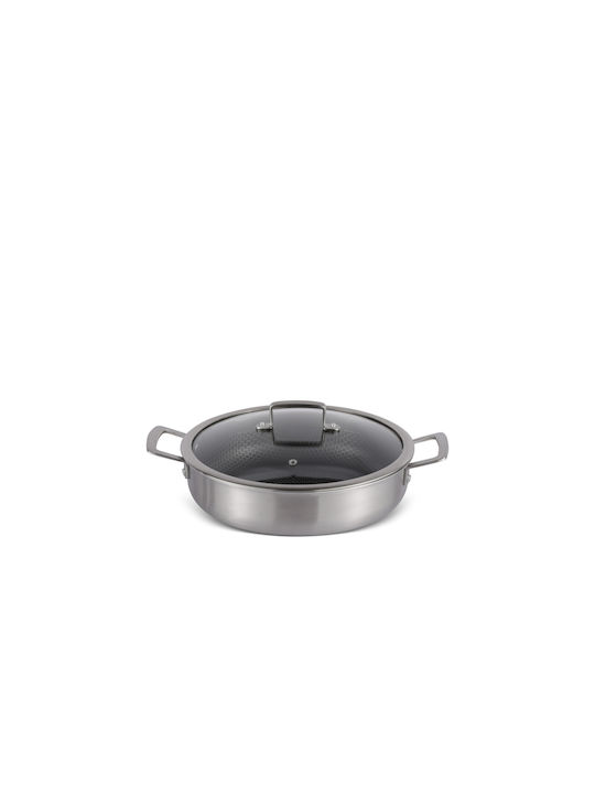 Edenberg Pan With Lid made of Aluminum with Non-Stick Coating 24cm