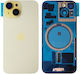 Battery Cover Yellow for iPhone 15