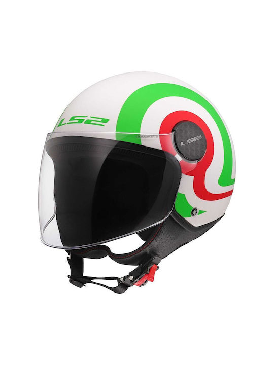 LS2 Sphere Lux II Urby White / Green / Red Moto...