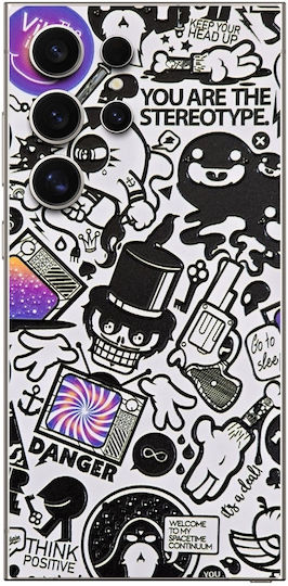 Protective Back Skin Sticker for Samsung Galaxy S24 Ultra Gams Premium Vinyl Skin Back Plate 3D TV Sticker Gams-vnl-skin-3dts-002-201