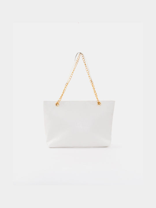 White Chain Shoulder Bag