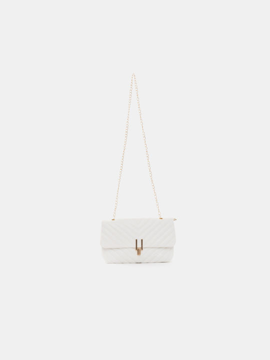 White Quilted Shoulder Bag