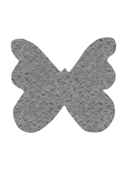 Madi Kinder Teppich Schmetterlinge Gray 160x160cm
