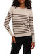 Women's Sweater Striped Brown