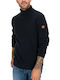 Langarm-Pullover Marineblau