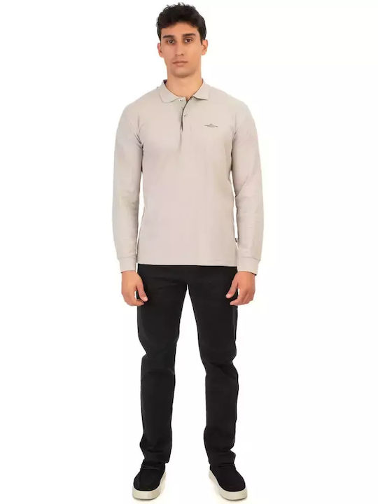 Double Polo Μπλούζα Μακρυμάνικη Lt.ash