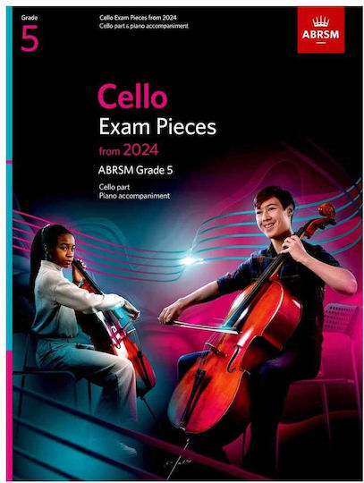 ABRSM Exam Pieces 2024 Score & Part Grade 5 pentru Violoncel / Pian