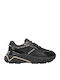 Damen Chunky Sneakers Black / Gold