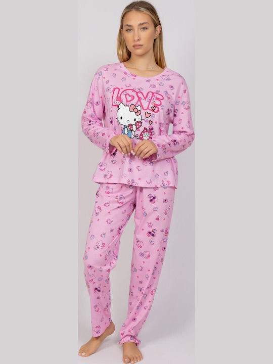 Sexen Winter Women's Pyjama Set Pink