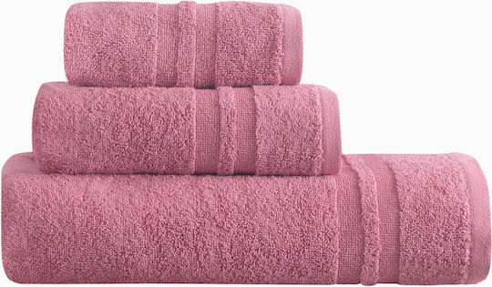 Makis Tselios Home Prosop de mână Dove5 30x50cm. D.pink Greutate 550gr/m²