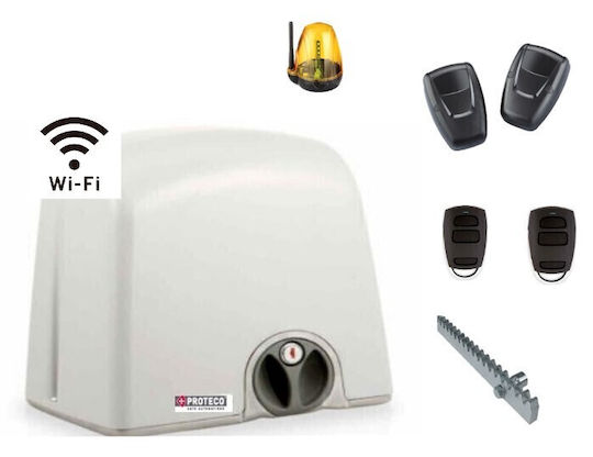 Proteco Strike 800 Wifi Schiebetorantrieb-Set mit Metallzahnstange