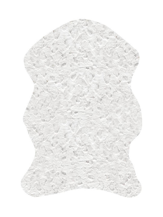 Madi Glacial Χαλί Διάδρομος White Animal 80x150cm