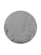 Madi Bound Rug Round Grey