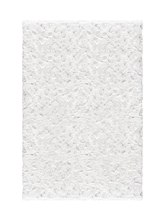 Madi Glacial Rug Rectangular White