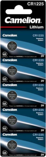 Camelion Lithium Watch Battery CR1225 3V 5pcs
