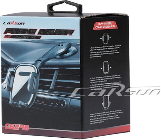 Carsun Car Mobile Mount with Adjustable Hooks Black