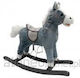 Lean Toys Schaukelspielzeug Pferd Gray