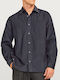 Long-sleeved Corduroy Shirt Black Oyster