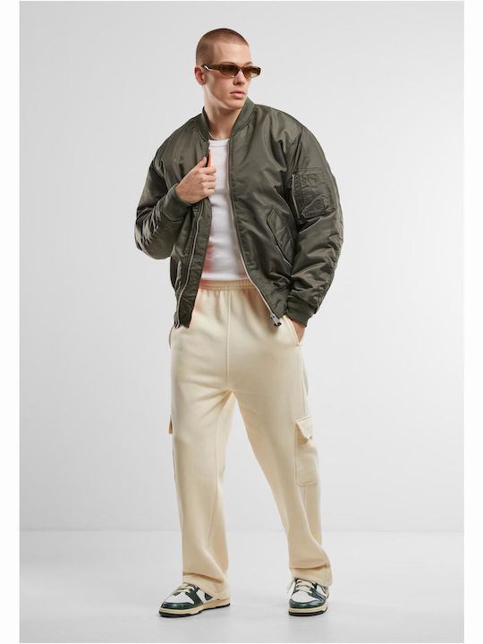 Cargo Sweatpants without Elastic Whitesand