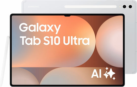 Samsung Galaxy Tab S10 Ultra 5G 14.6" (12GB/256GB) Ασημί