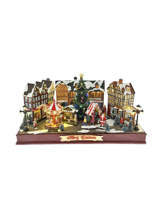 GRC Tech Weihnachtsliche Dekofiguren Dorf Beleuchtet Mit Musik & Bewegung GRC Tech Weihnachtsliche Dekofiguren Dorf Beleuchtet Mit Musik & Bewegung