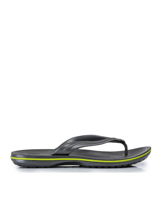 Crocs Crocband Ανδρικά Flip Flops Ανατομικά Γκρι