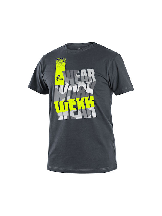 Canis Safety T-Shirt Εργασίας Γκρι 1610-430-737-00