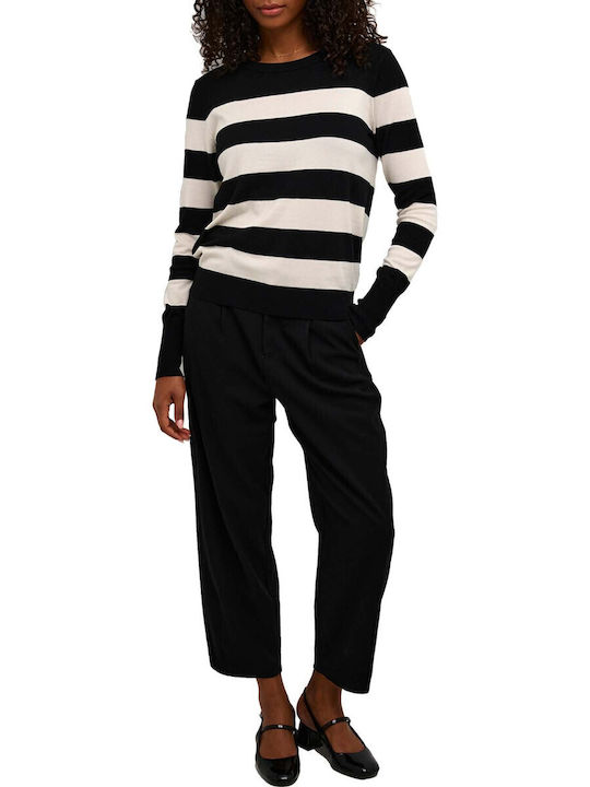 Kaffe Women's Sweater Striped black