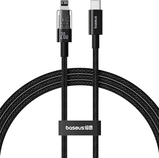Baseus Gem USB-C zu Lightning Kabel 20W Schwarz 1m (P10373001111-00)