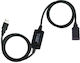 PremiumCord USB 2.0 Cable USB-A male - USB-A female Μαύρο 10m ku2rep10