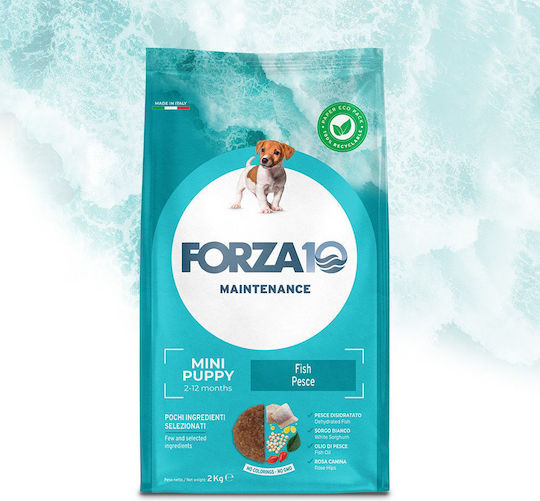 Forza10 Maintenance 2kg Trockenfutter für Welpen kleiner & mittlerer Rassen mit Fisch und Thunfisch