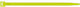 Sapiselco Cable Ties Plastic 200mm x 4.5mm in Yellow Colour (100 pcs)