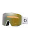 Oakley Line Miner Pro L Snow Ski- & Snowboardbrille Erwachsene Weiß mit Linse in Gold Farbe