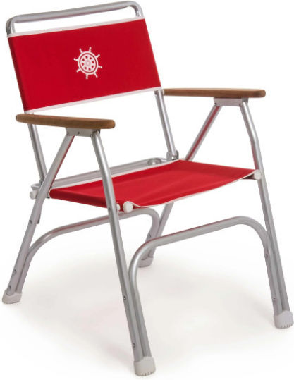 Forma Scaun de Plajă Aluminiu Roșie 82x47x36cm.