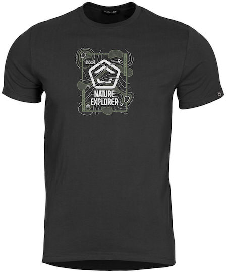 Pentagon Ageron T-shirt Nature Explorer σε Μαύρο χρώμα