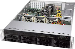 Supermicro 2U Chassis 8x 3.5" HS SAS3/SATA 2x650W 80 Plus Platinum