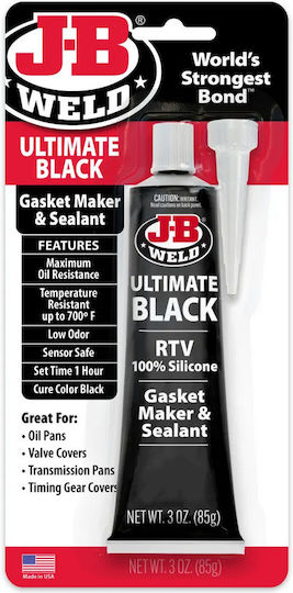 J-B WELD Ultimate Schwarz Dichtungskleber & Dichtstoff Hohe Temperatur Flansch Kleber 3 OZ 85gr