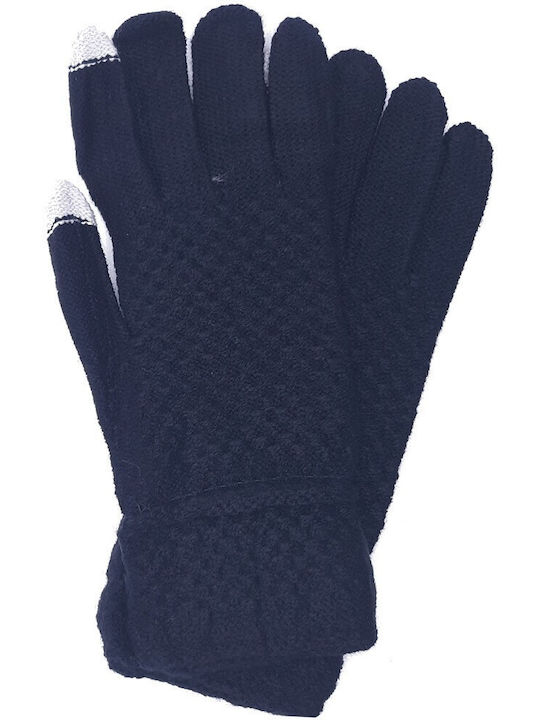 Unisex Knitted Touch Gloves Black