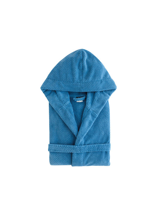 Kentia Παιδικό Μπουρνούζι Loft Jump 19 Blue Μπλε με Κουκούλα