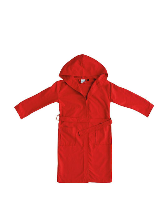 Kentia Kids Hooded Bathrobe Player 17 Red Red